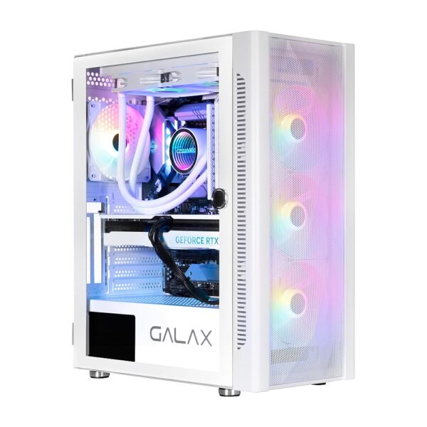 CIRCLE GAMING CABINET DEFENDER ZX9 BTF WHITE – ATX