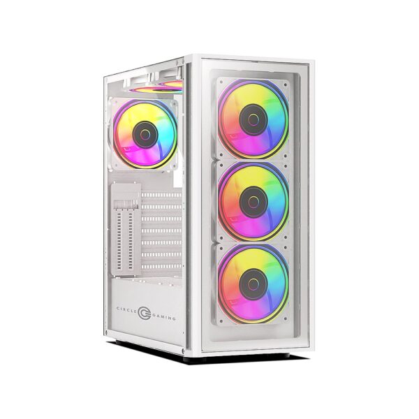 CIRCLE GAMING CABINET ELEGANTOR M3 ARGB GLASS – MICRO ATX