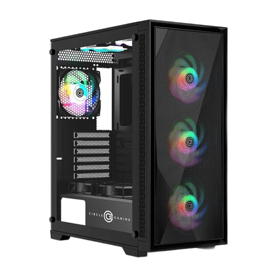 CIRCLE GAMING CABINET ELEGANTOR X5 ARGB – ATX