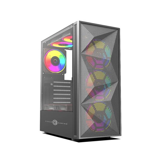 CIRCLE GAMING CABINET GLADIUS M1 WHITE  – MICRO ATX