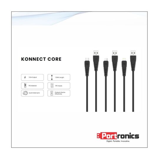 KONNECT LINK USB A To Micro USB Cable