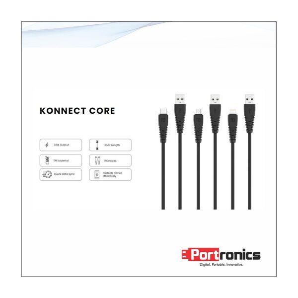 KONNECT LINK USB A To Micro USB Cable