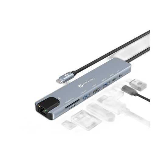 MPORT 8 8-Ports USB-C Hub