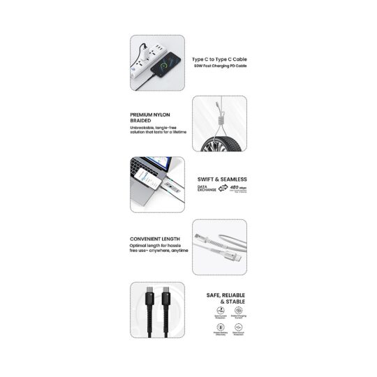 KONNECT X Type C To Type C Cable KONNECT X Type C To Type C Cable