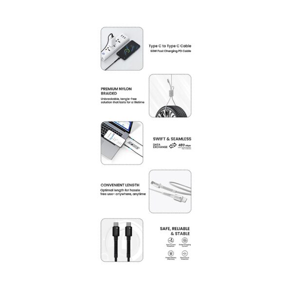 KONNECT X Type C To Type C Cable KONNECT X Type C To Type C Cable