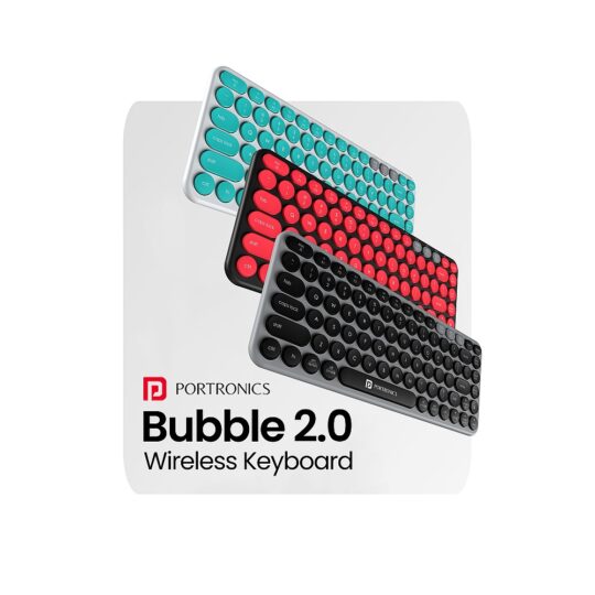 BUBBLE DOCK 2.0 Wireless Keyboard With Mobile & Tablet Holder