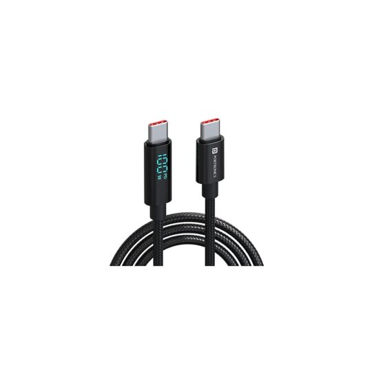 KONNECT VIEW 100W Type C To Type C Cable With LED Display KONNECT VIEW 100W Type C To Type C Cable With LED Display