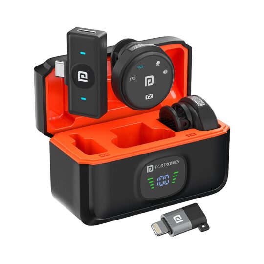 Vlogmate Dual Wireless Microphone with Type C & 8 Pin Receiver