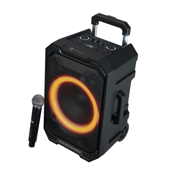 IRON BEATS II 250W Wireless Bluetooth Party Speaker with Wireless Karaoke Mic