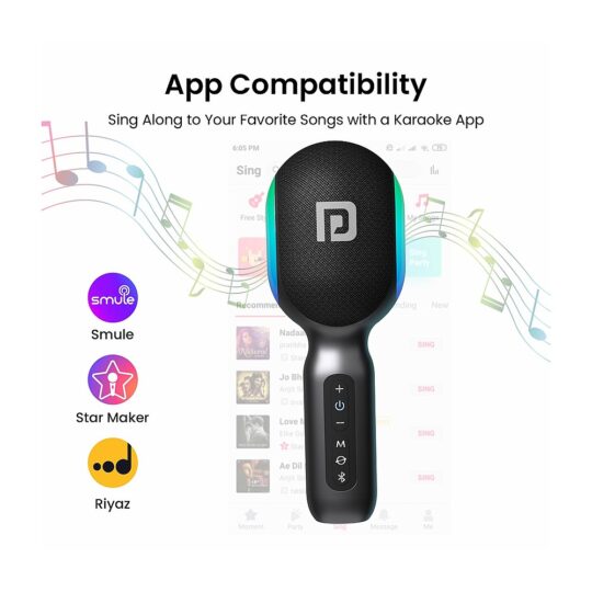 Dash 10 50W Wireless Party Speaker with Dual Wireless Karaoke Mic