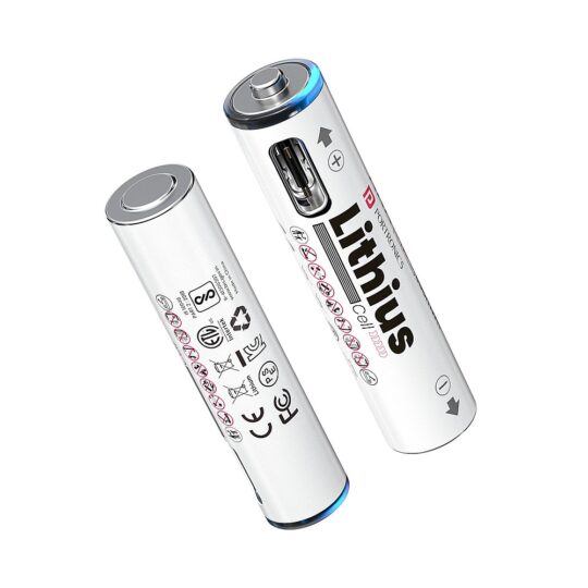 Lithius Cell AAA AAA Type-C Rechargeable Cell Lithius Cell AAA AAA Type-C Rechargeable Cell