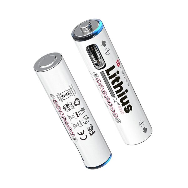 Lithius Cell AAA AAA Type-C Rechargeable Cell Lithius Cell AAA AAA Type-C Rechargeable Cell