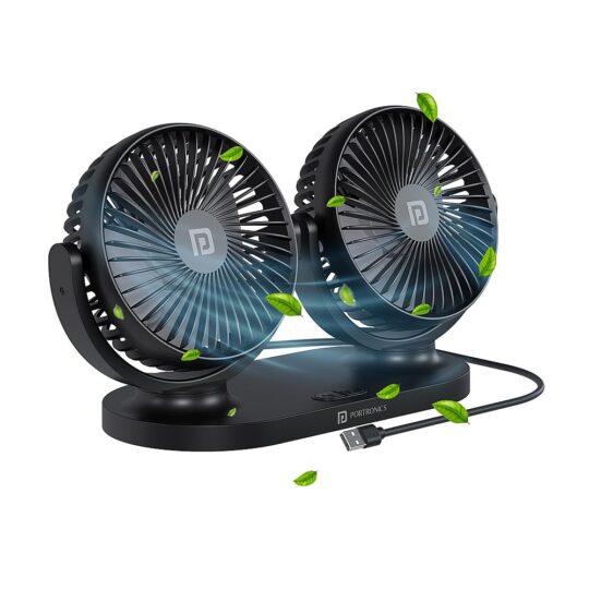 Twin Cool Rotatable Dual Head USB Fan