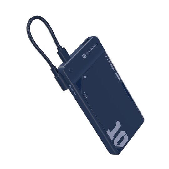 Luxcell UNO 10K 10000mAh Slim Powerbank With Detachable Type C Cable