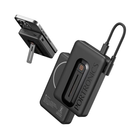 Revvo 10000mAh Magnetic Wireless Powerbank With In Built Cable Revvo 10000mAh Magnetic Wireless Powerbank With In Built Cable