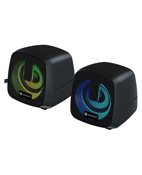 6W Portable PC Speaker with Multicolor RGB Lights
