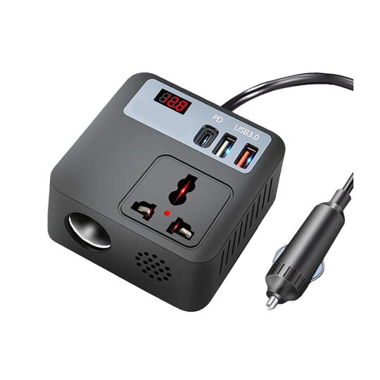 Car Power III Pro 200W Car Invertor with Real-Time Voltage Display