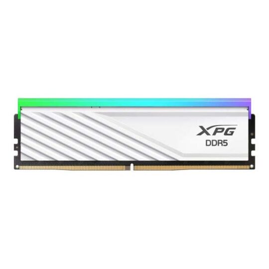 ADATA XPG Lancer Blade RGB 16GB (1 X 16GB) DDR5 6000MHz CL30 RAM (White) (AX5U6000C3016G-SLABRWH) ADATA XPG Lancer Blade RGB 16GB (1 X 16GB) DDR5 6000MHz CL30 RAM (White) (AX5U6000C3016G-SLABRWH)