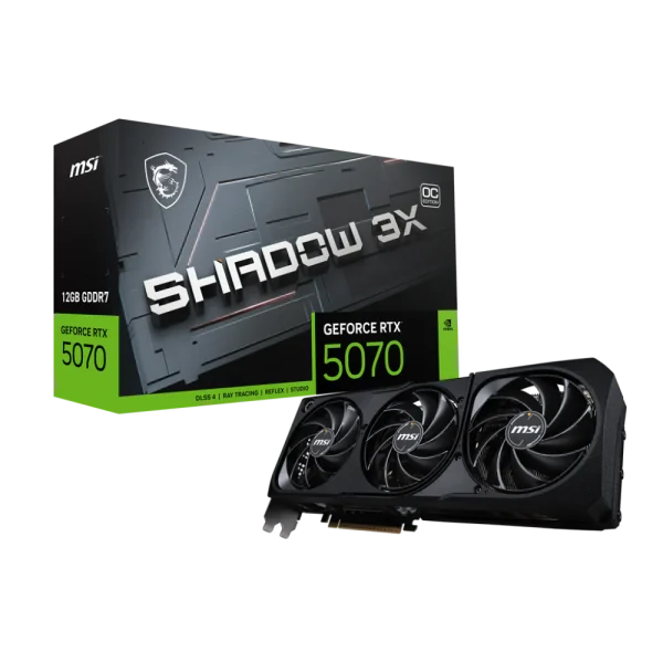 MSI GeForce RTX 5070 Shadow 3X OC 12GB GDDR7 Graphic Card MSI GeForce RTX 5070 Shadow 3X OC 12GB GDDR7 Graphic Card