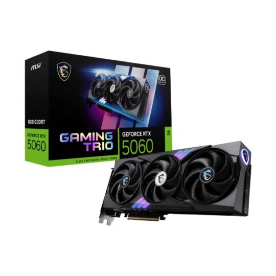 MSI RTX 5060 Gaming Trio OC 8GB GDDR7 Graphics Card MSI RTX 5060 Gaming Trio OC 8GB GDDR7 Graphics Card
