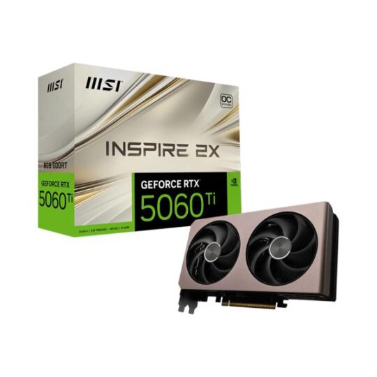 MSI RTX 5060 Ti 8G Inspire 2X OC Graphic Card MSI RTX 5060 Ti 8G Inspire 2X OC Graphic Card