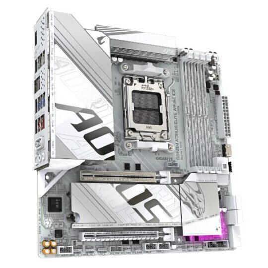 Gigabyte B850M AORUS ELITE WIFI6E ICE AM5 M-ATX AMD Motherboard Gigabyte B850M AORUS ELITE WIFI6E ICE AM5 M-ATX AMD Motherboard