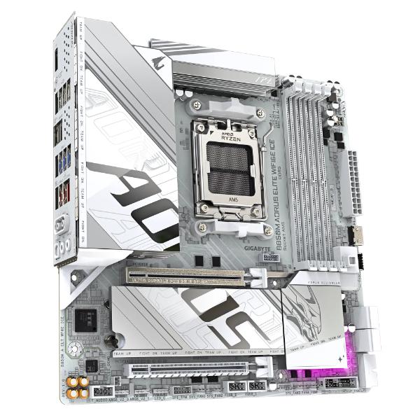 Gigabyte B850M AORUS ELITE WIFI6E ICE AM5 M-ATX AMD Motherboard Gigabyte B850M AORUS ELITE WIFI6E ICE AM5 M-ATX AMD Motherboard