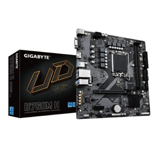 Gigabyte B760M H DDR5 mATX Intel LGA 1700 Motherboard Supports Intel 12th, 13th & 14th Gen Processors Gigabyte B760M H DDR5 mATX Intel LGA 1700 Motherboard Supports Intel 12th, 13th & 14th Gen Processors
