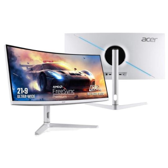 Acer XZ306CX 29.5 Inch (74.93 Cm) Ultrawide 21:9 1500R Curve 2560 X 1080 Pixels LCD Monitor with LED Backlight I 1 MS VRB I 200 Hz I HDR 400 I DCI-P3 93% I AMD Free Sync I 2XHDMI 1XDP I White Acer XZ306CX 29.5 Inch (74.93 Cm) Ultrawide 21:9 1500R Curve 2560 X 1080 Pixels LCD Monitor with LED Backlight I 1 MS VRB I 200 Hz I HDR 400 I DCI-P3 93% I AMD Free Sync I 2XHDMI 1XDP I White