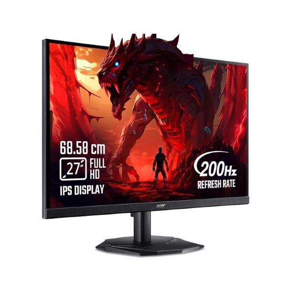 Acer Nitro KG271 X1 27 Inch IPS Full HD Backlit LED Gaming Monitor I 0.5 MS Response I 200Hz Refresh Rate I SRGB 99%, HDR 10 I 2xHDMI, 1xDP I Stereo Speakers I AMD FreeSync Premium I Eye Care (Black) Acer Nitro KG271 X1 27 Inch IPS Full HD Backlit LED Gaming Monitor I 0.5 MS Response I 200Hz Refresh Rate I SRGB 99%, HDR 10 I 2xHDMI, 1xDP I Stereo Speakers I AMD FreeSync Premium I Eye Care (Black)