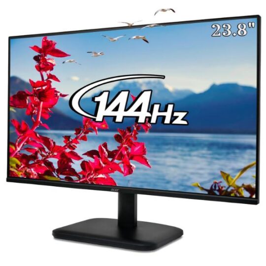 Acer EK240Y P6 23.8″ IPS Full HD Backlit LED Monitor I 144Hz Refresh Rate, 1MS VRB Response Time, AMD FreeSync I 1 x VGA 1 x HDMI with Inbox HDMI Cable I Zero Frame Design I Eye Care I Black Acer EK240Y P6 23.8″ IPS Full HD Backlit LED Monitor I 144Hz Refresh Rate, 1MS VRB Response Time, AMD FreeSync I 1 x VGA 1 x HDMI with Inbox HDMI Cable I Zero Frame Design I Eye Care I Black