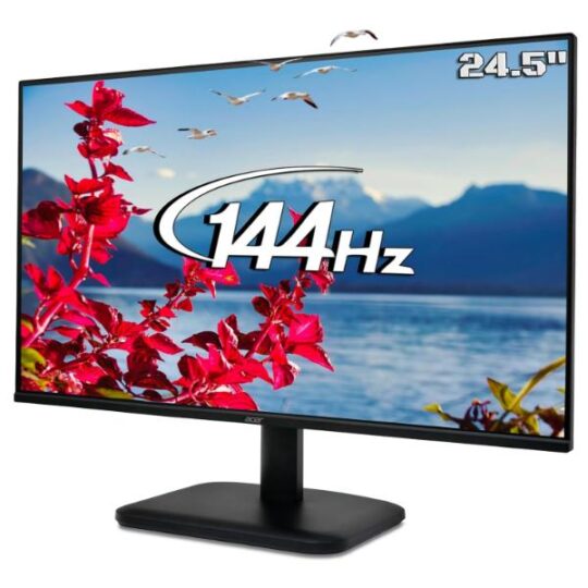 Acer EK251Q P6 24.5 Inch Full HD IPS LED Monitor | 144Hz Refresh Rate | 1ms VRB | AMD FreeSync | ZeroFrame Design | sRGB 99% | Flicker-Less & BlueLightShield | HDMI & VGA | Tilt Adjustable, Black Acer EK251Q P6 24.5 Inch Full HD IPS LED Monitor | 144Hz Refresh Rate | 1ms VRB | AMD FreeSync | ZeroFrame Design | sRGB 99% | Flicker-Less & BlueLightShield | HDMI & VGA | Tilt Adjustable, Black