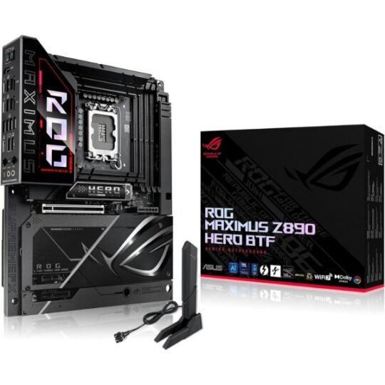 ASUS ROG MAXIMUS Z890 HERO BTF LGA 1851 ATX Motherboard ASUS ROG MAXIMUS Z890 HERO BTF LGA 1851 ATX Motherboard