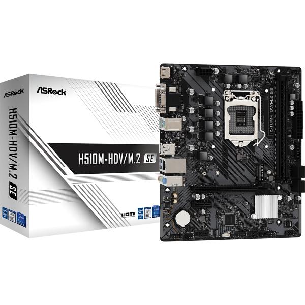 ASROCK H510M-HDV/M.2 SE MOTHERBOARD ASROCK H510M-HDV/M.2 SE MOTHERBOARD