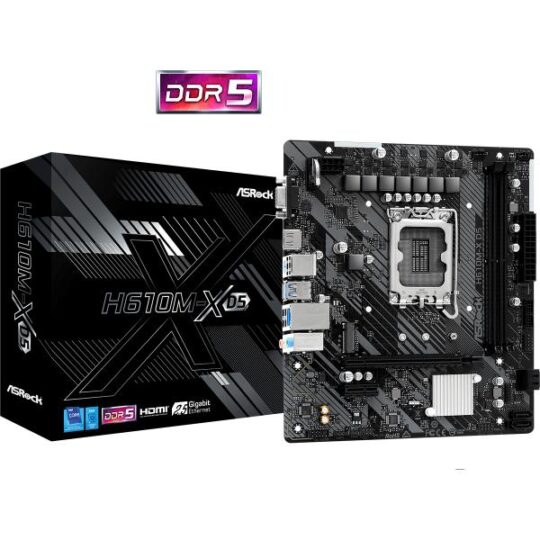 ASROCK H610M-X D5 MOTHERBOARD ASROCK H610M-X D5 MOTHERBOARD