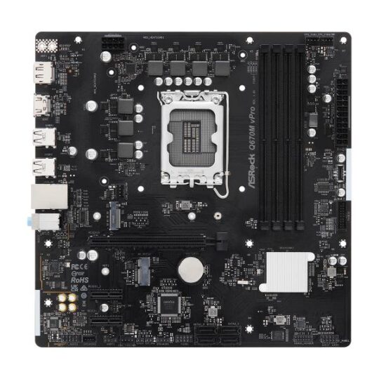 ASROCK Q670M vPro MOTHERBOARD ASROCK Q670M vPro MOTHERBOARD