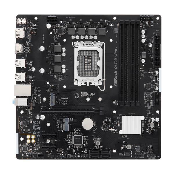 ASROCK Q670M vPro MOTHERBOARD ASROCK Q670M vPro MOTHERBOARD