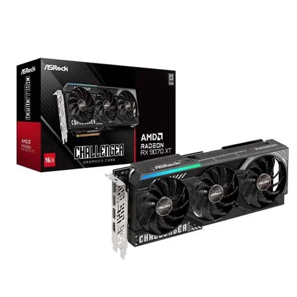 ASRock Challenger Radeon RX 9070 XT 16GB GDDR6 PCI Express 5.0 x16 Graphics Card ASRock Challenger Radeon RX 9070 XT 16GB GDDR6 PCI Express 5.0 x16 Graphics Card
