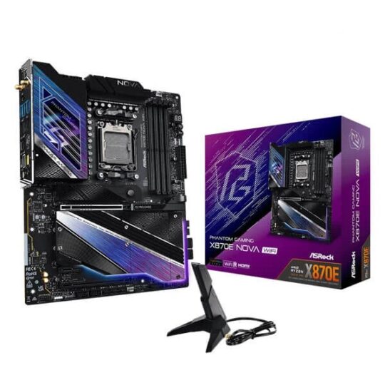 ASRock Phantom Gaming X870E Nova WiFi AM5 ATX Motherboard ASRock Phantom Gaming X870E Nova WiFi AM5 ATX Motherboard