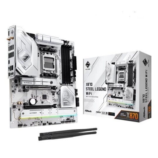 ASRock X870 Steel Legend WIFI DDR5 ATX Motherboard ASRock X870 Steel Legend WIFI DDR5 ATX Motherboard