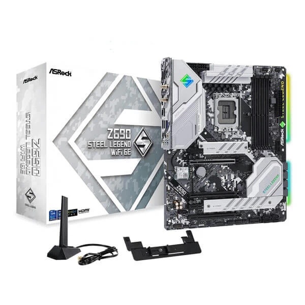ASRock Z690 Steel Legend WIFI 6E Intel Motherboard ASRock Z690 Steel Legend WIFI 6E Intel Motherboard