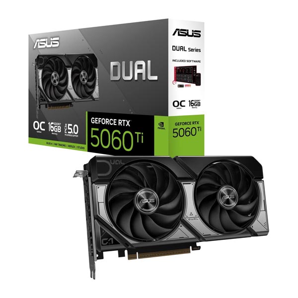 ASUS Dual GeForce RTX 5060 Ti 16GB GDDR7 OC Edition Graphics Card ASUS Dual GeForce RTX 5060 Ti 16GB GDDR7 OC Edition Graphics Card