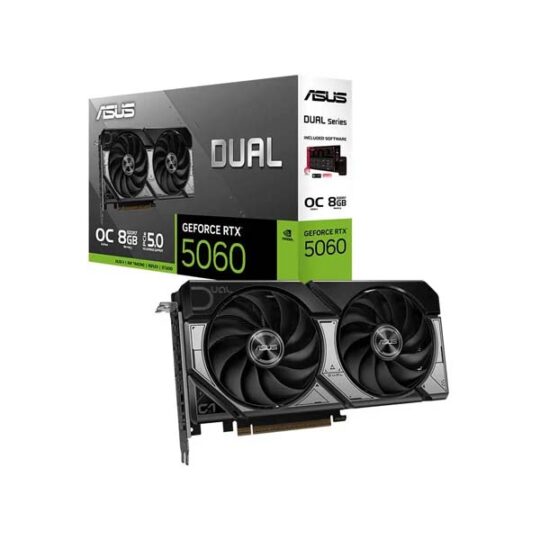 ASUS Dual RTX 5060 8GB OC Edition GDDR7 Graphics Card ASUS Dual RTX 5060 8GB OC Edition GDDR7 Graphics Card