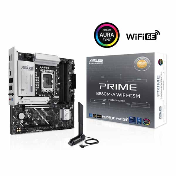 ASUS PRIME B860M-A WIFI-CSM Micro-ATX LGA 1851 Motherboard ASUS PRIME B860M-A WIFI-CSM Micro-ATX LGA 1851 Motherboard