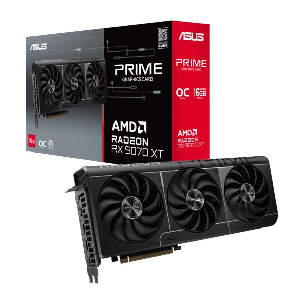 ASUS Prime AMD Radeon RX 9070 XT OC Edition 16GB GDDR6 Graphics Card ASUS Prime AMD Radeon RX 9070 XT OC Edition 16GB GDDR6 Graphics Card