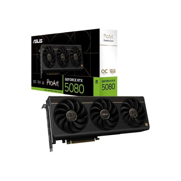 ASUS ProArt RTX 5080 16GB GDDR7 OC Edition Graphics Card (PROART-RTX5080-O16G) ASUS ProArt RTX 5080 16GB GDDR7 OC Edition Graphics Card (PROART-RTX5080-O16G)