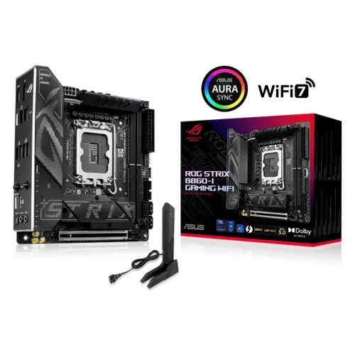 ASUS ROG STRIX B860-I Gaming WIFI DDR5 M-ITX Motherboard ASUS ROG STRIX B860-I Gaming WIFI DDR5 M-ITX Motherboard