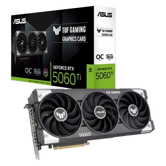 ASUS TUF Gaming GeForce RTX 5060 Ti 16GB GDDR7 OC Edition Graphics Card ASUS TUF Gaming GeForce RTX 5060 Ti 16GB GDDR7 OC Edition Graphics Card