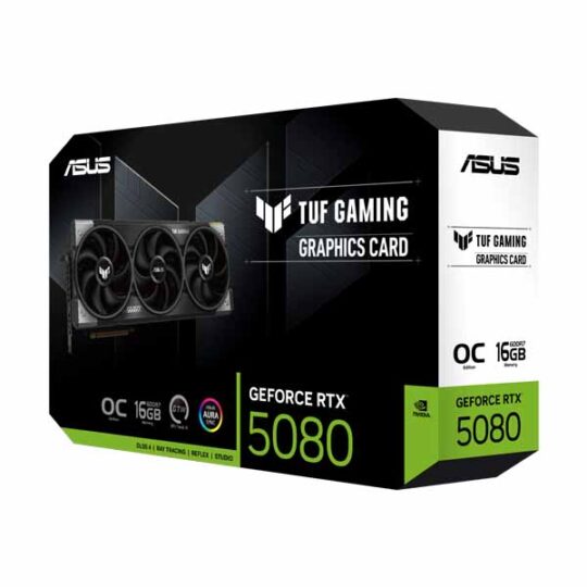 ASUS TUF Gaming RTX 5080 16GB GDDR7 OC Edition Graphics Card ASUS TUF Gaming RTX 5080 16GB GDDR7 OC Edition Graphics Card