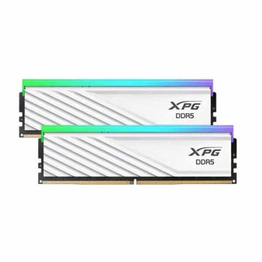 Adata XPG Lancer Blade RGB 32GB (16GBx2) DDR5 6000MHz CL48 Desktop Ram (White) Adata XPG Lancer Blade RGB 32GB (16GBx2) DDR5 6000MHz CL48 Desktop Ram (White)